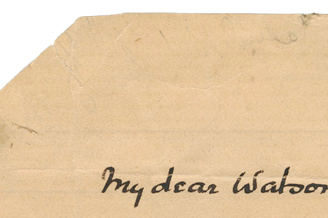 Was This Letter Written by Sherlock Holmes?