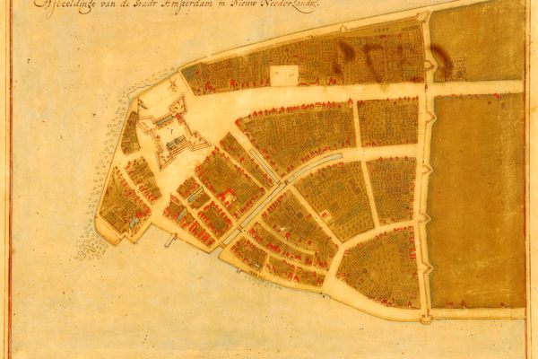 In 1660, city leaders commissioned surveyor Jacques Cortelyou to produce a drawing of the growing city at the southern tip of Mannahatta island.