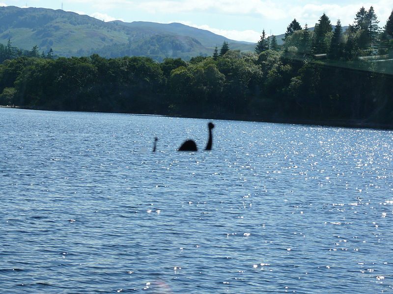 A typical Loch Ness Monster hoax picture.