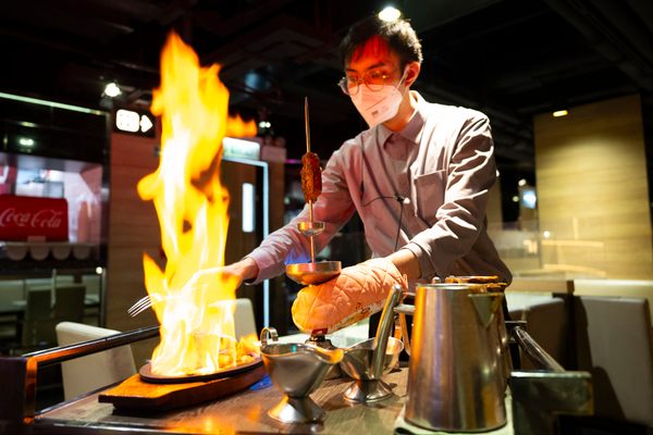 The best dishes come engulfed in towering flames.