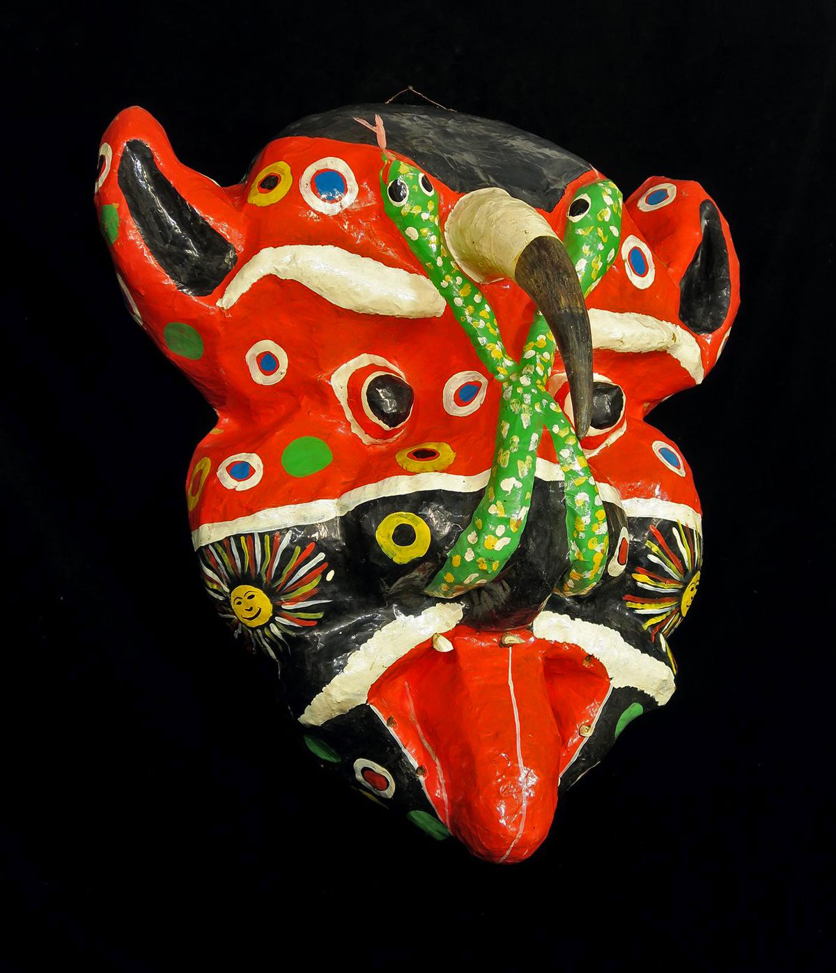 One-Horned "Djab" Carnival Mask, unknown artist, 1989.