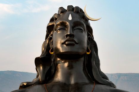 112-foot Adiyogi at the Isha Yoga Center. 