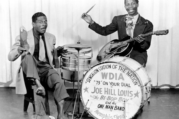 Joe Hill Louis, aka The Be-Bop Boy (right) was one of WDIA's DJs in the early 1950s.