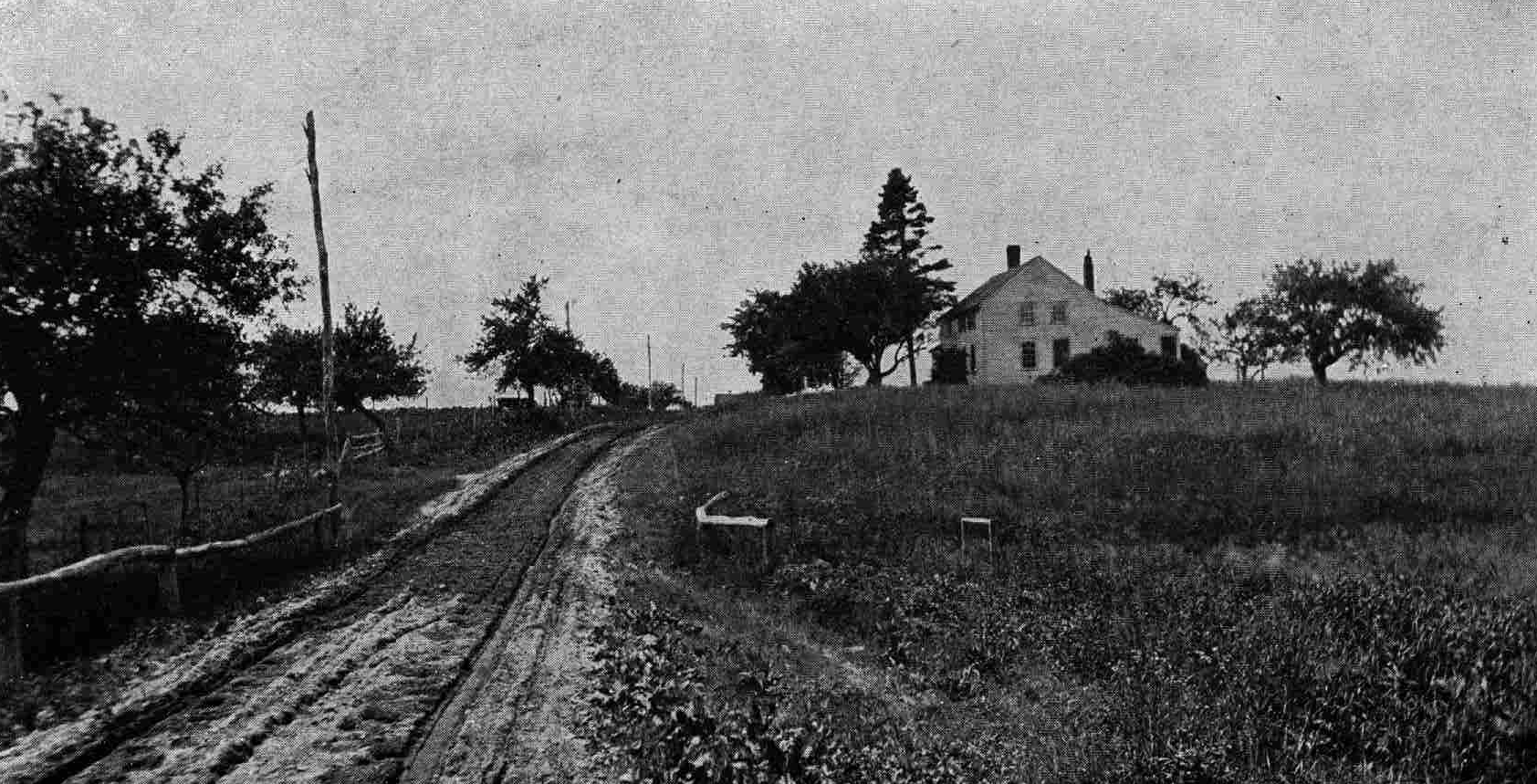 Some rural homes did have rudimentary copper telephone lines, rather than relying on steel barbed wire.
