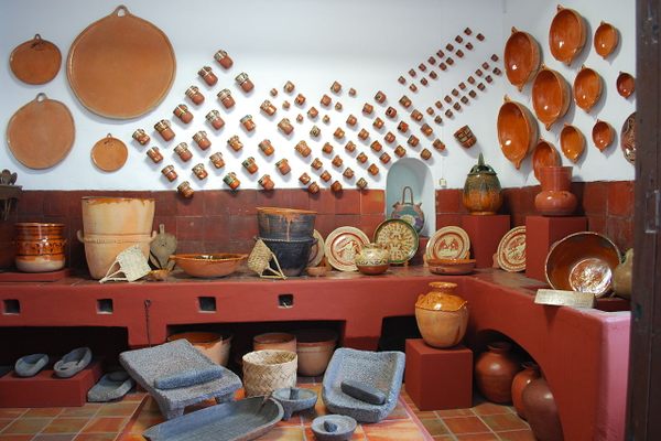 The hacienda kitchen.