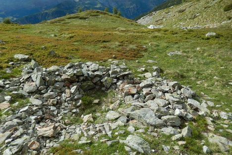 Part of the village's ruins