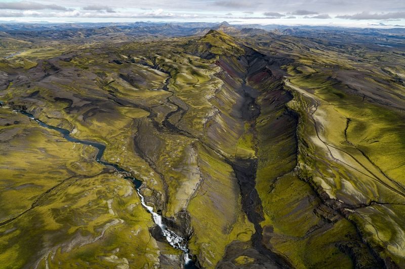 The Eldgjá canyon today.