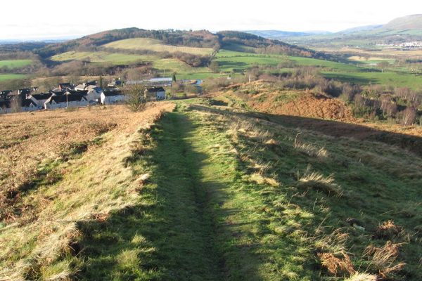 Course of the Antonine Wall at Croy Hill.