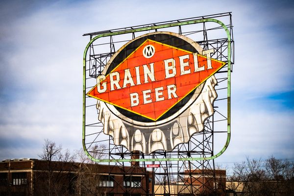 Grain Belt Bottle Cap Sign