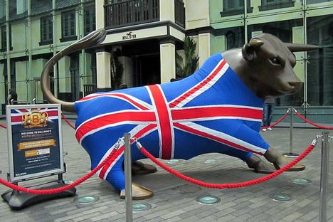 The Bull dressed for the Queen's Jubilee