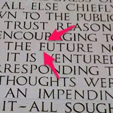 An error in marble.
