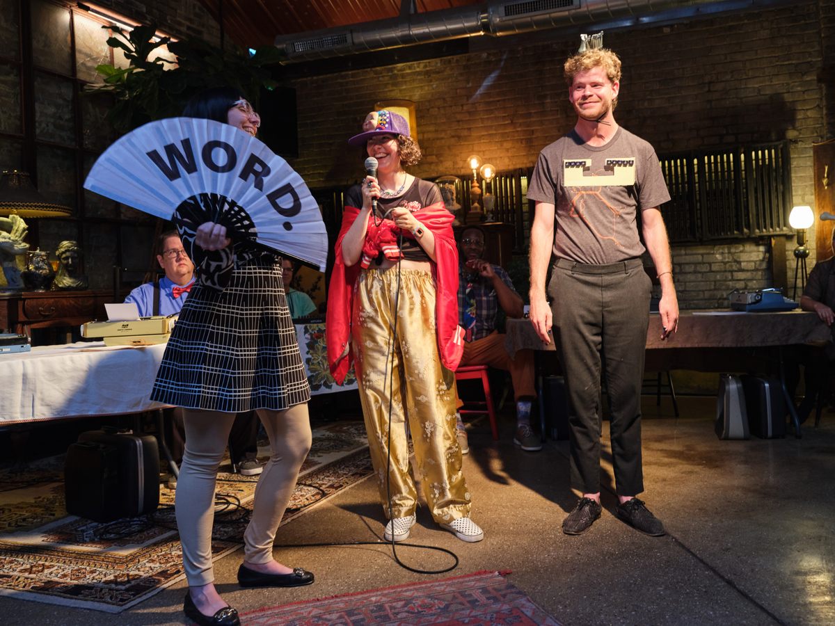 On Friday, June 23, QWERTYFEST MKE opened with a scripted “Clackathon” performance complete with fight scenes, crowd interaction, and a nefarious Chat GPT “villain.”