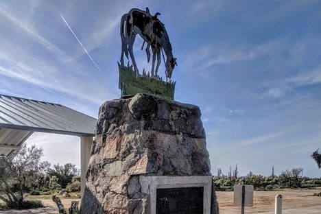 Tom Mix Monument.
