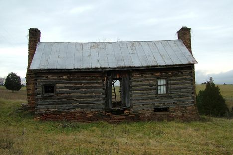 A slave house at Ivy Cliff in Bedford County, Virginia. This site was documented by the Virginia Slave House Project, which chronicles the architecture of slavery in the commonwealth.