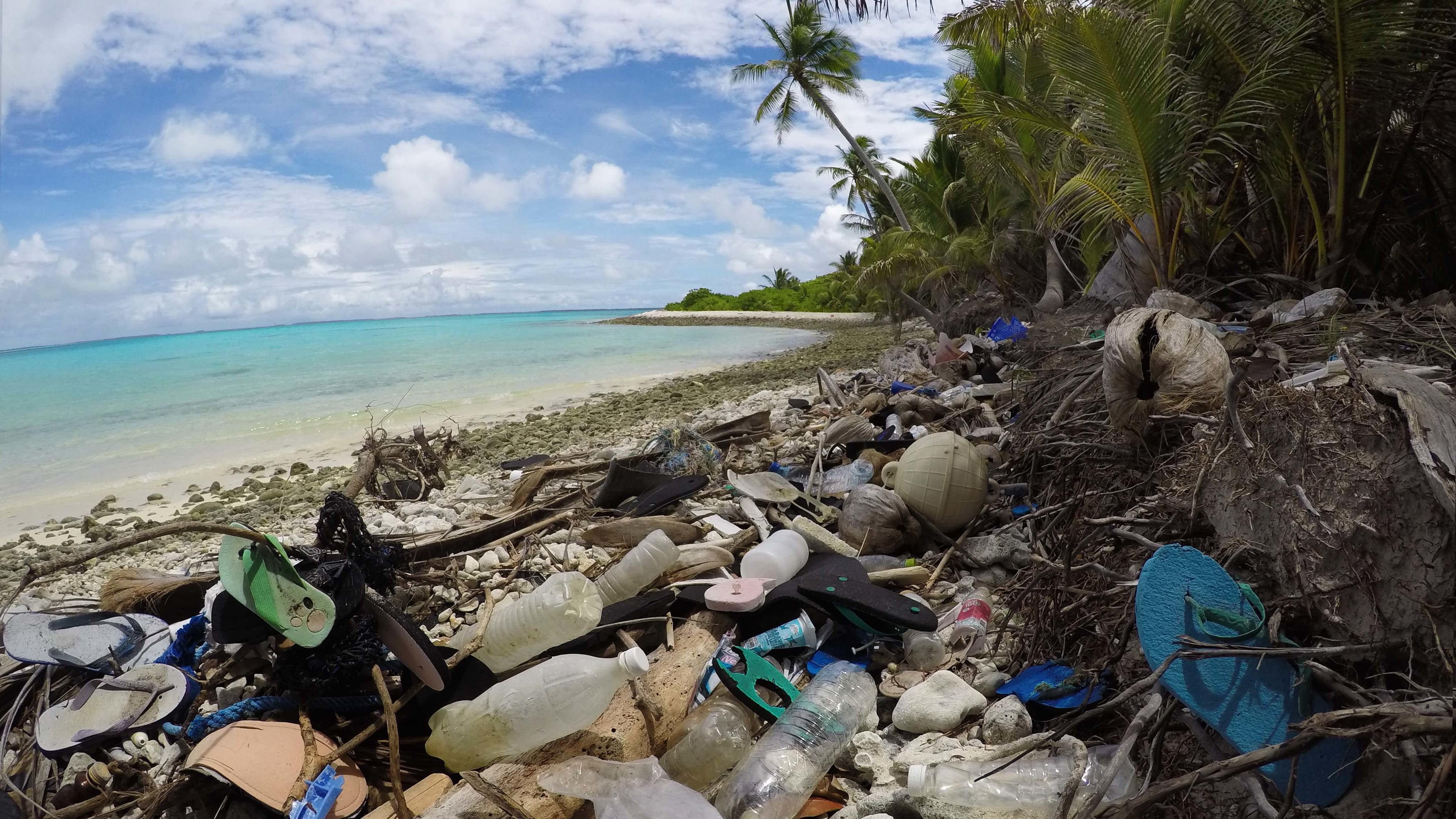 The beaches of the remote Cocos (Keeling) Islands are strewn with trash—including much more below the surface.