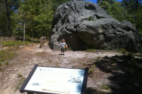 Doane Rock, 2014. Child for scale.