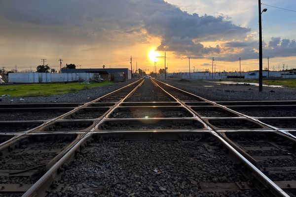 Stockton Diamond Railroad Crossing