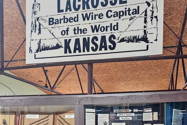 A sign at the museum proclaims La Crosse to be the “Barbed Wire Capital of the World.”