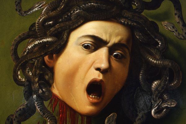Caravaggio's 1597 painting of the gorgon Medusa vividly captures the violence behind origin stories for many of our constellations.