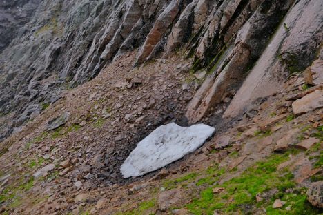 The Sphinx, Great Britain's oldest snow patch.