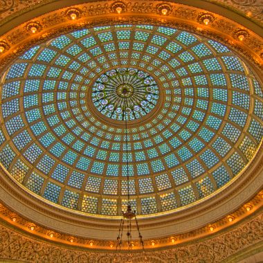 The newly restored Tiffany Dome.