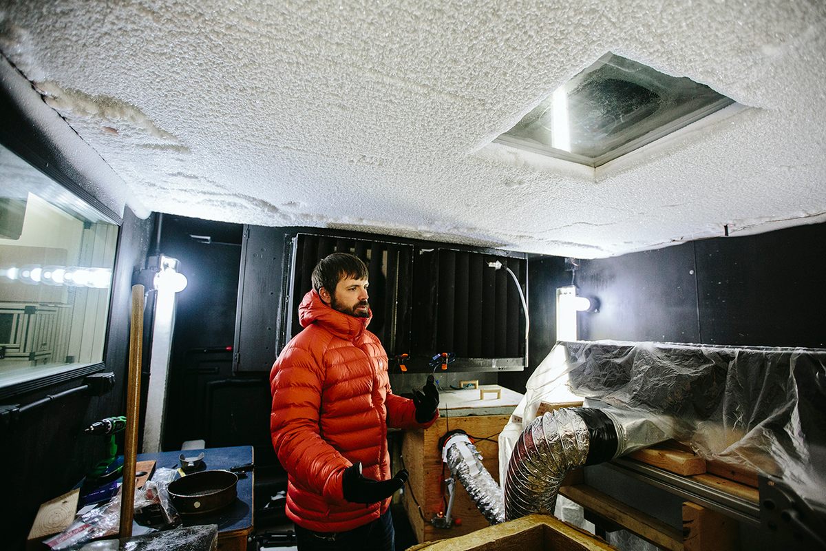 Kevin Hammonds, working in the Subzero Science and Engineering Research Facility in May 2018.