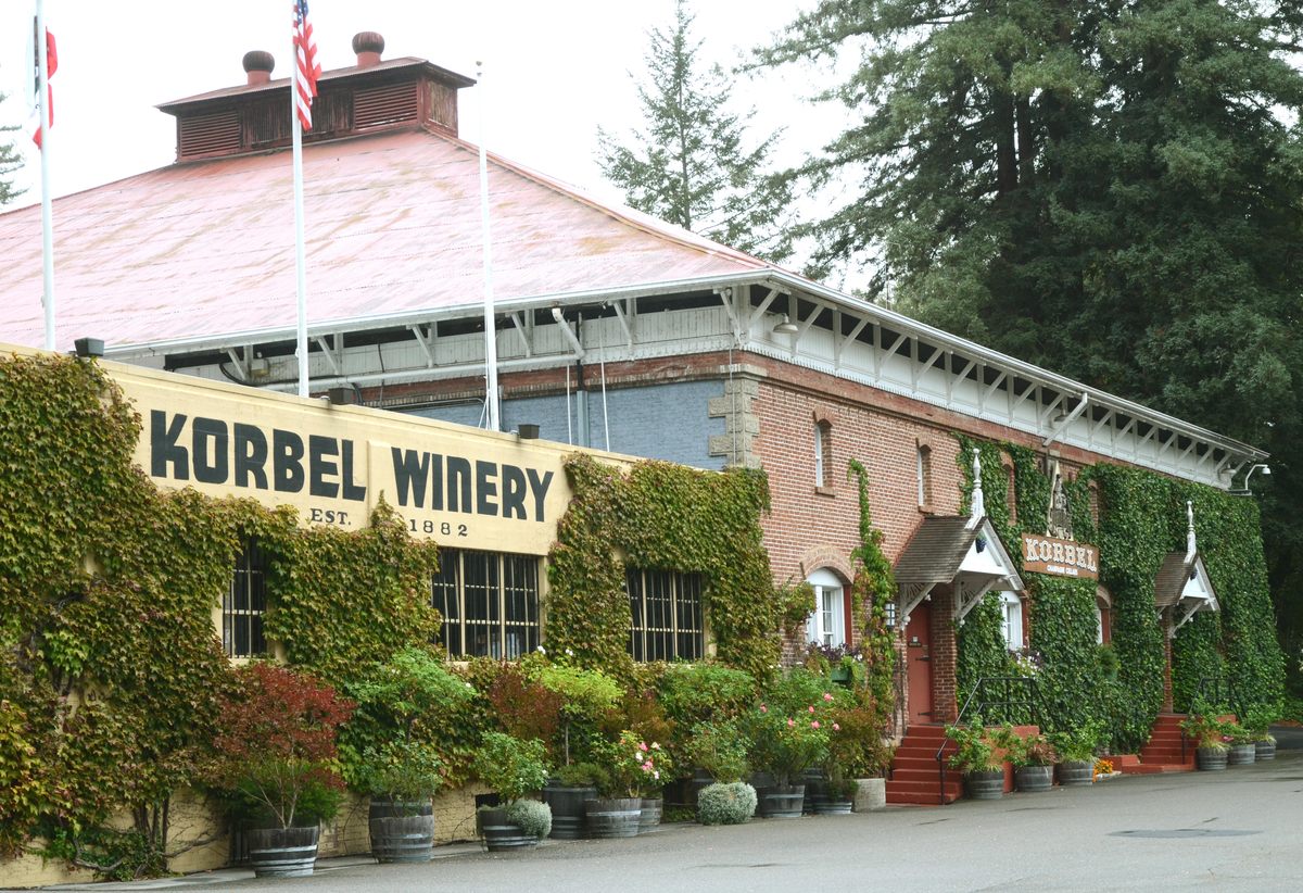 The Korbel winery in Sonoma, California.