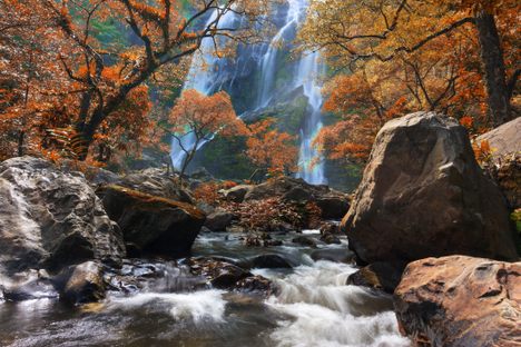 The Klonglan waterfall in Thailand.