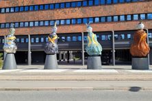 All four ‘Tumblers on Life´s Path’ in order, left to right. 