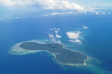 Aerial view of Pulau Tiga