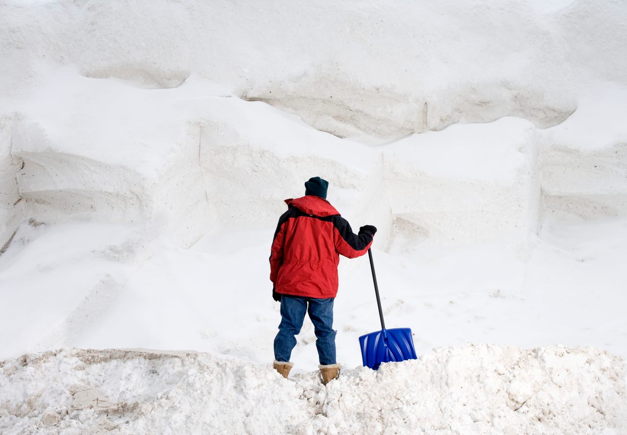 How much snow has fallen in your neighborhood? It always seems like more when you're shoveling it.