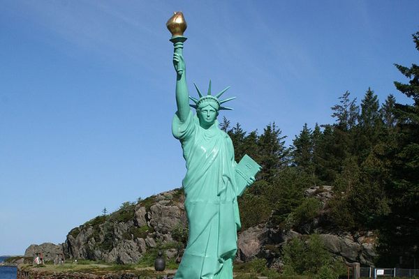 Visnes Statue of Liberty - Atlas Obscura