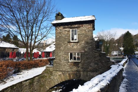 Bridge House in winter