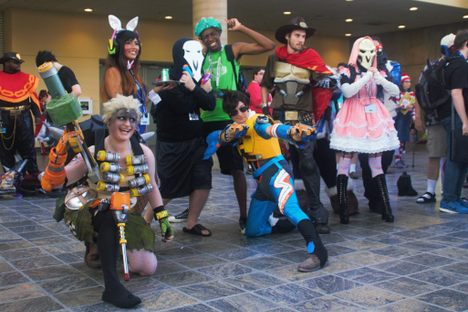 Attendees at Otakon in Washington, D.C..
