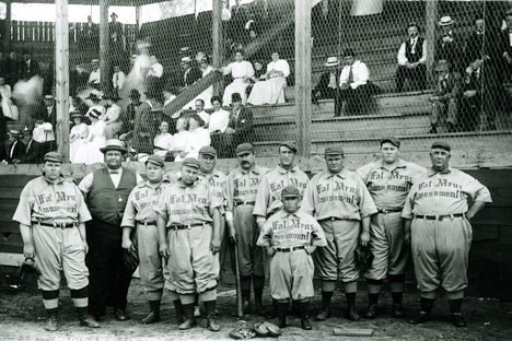 The Fat Man's Baseball Association, circa 1910.
