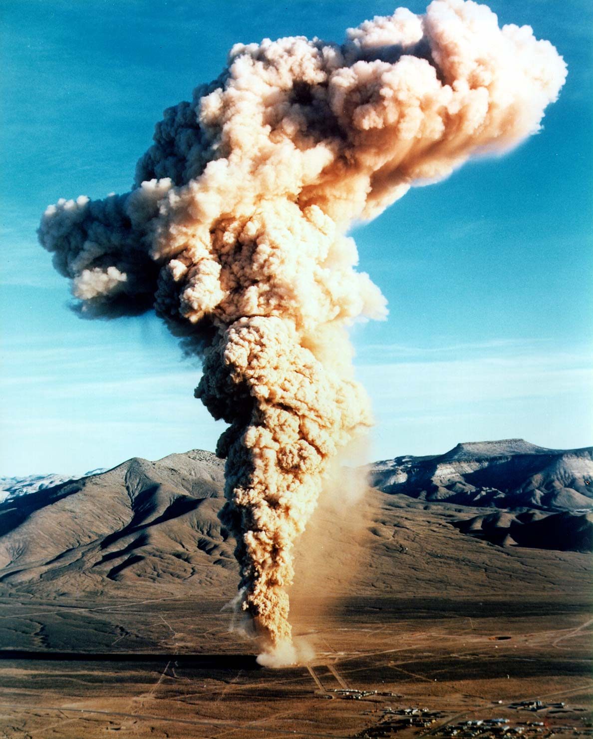 The unexpected cloud that emanated from the Baneberry test site.