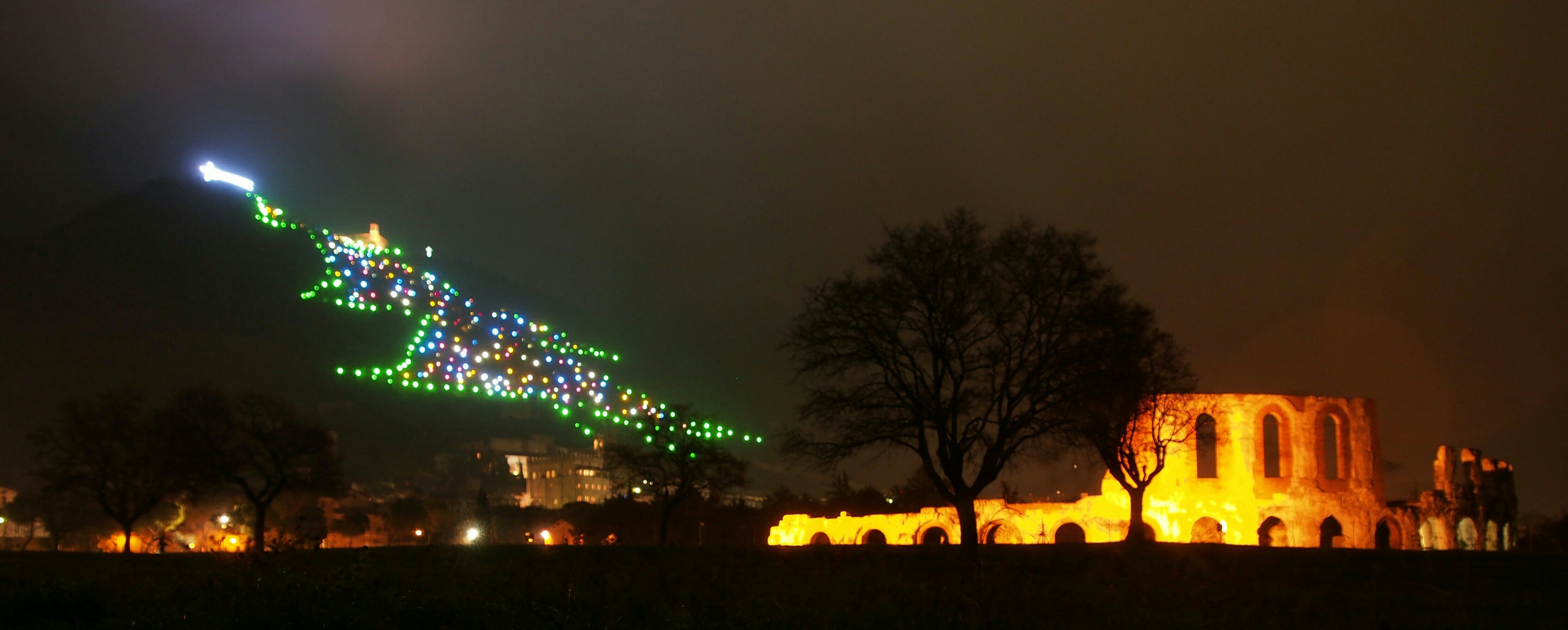 The Christmas Tree of Gubbio in 2014.