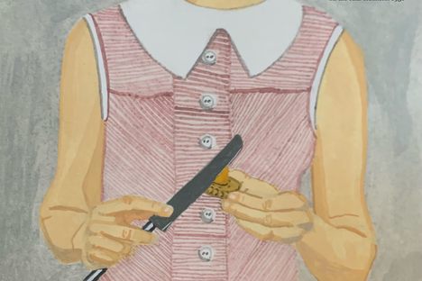An illustration of an entry from Sylvia Plath's journals, 1951, part of  the "Sylvia Plath's Food Diary" project.