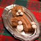 Mock mushrooms are often added to yule log cakes, made of either meringue or marzipan.
