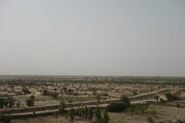The dried out Gaddafi Canal.