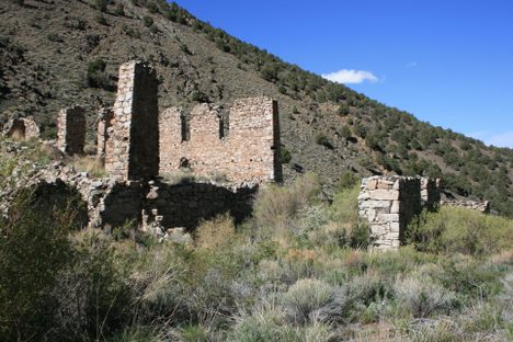 Mill ruins.