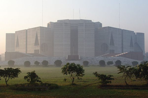 National Assembly of Bangladesh (Jatiyo Sangshad Bhaban).