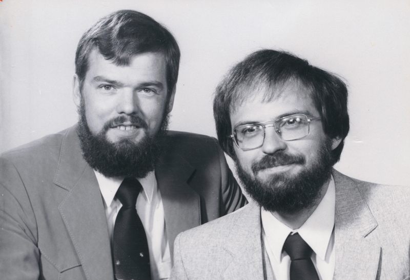 Greg Stetski and Art Doerksen, the duo behind <em>Genesis StoryTime</em> c.1983.