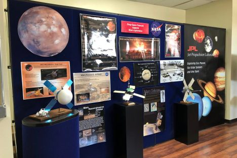 A small portion of the exhibits at the Goldstone Visitor's Center.