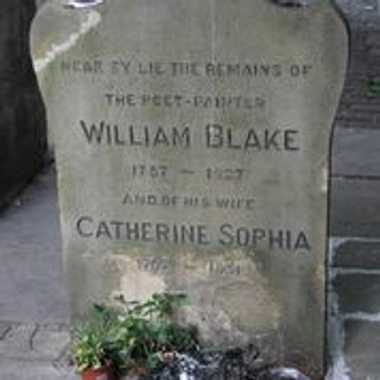 威廉·布莱克的墓碑。