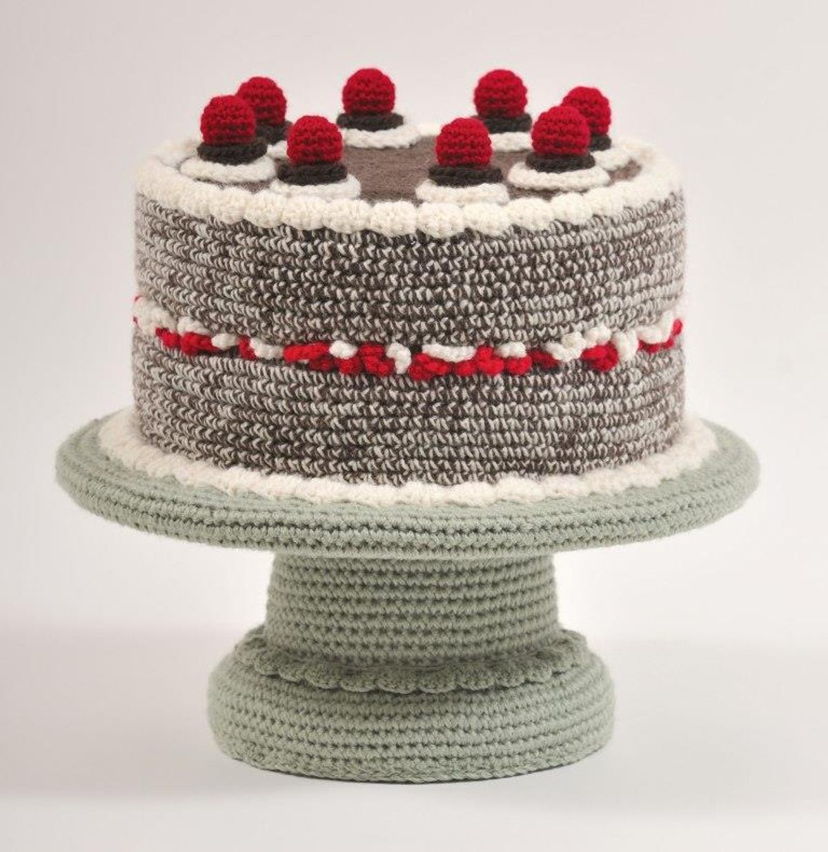 An elegant black forest cake.