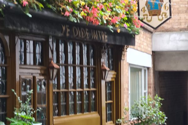The exterior of the pub. 