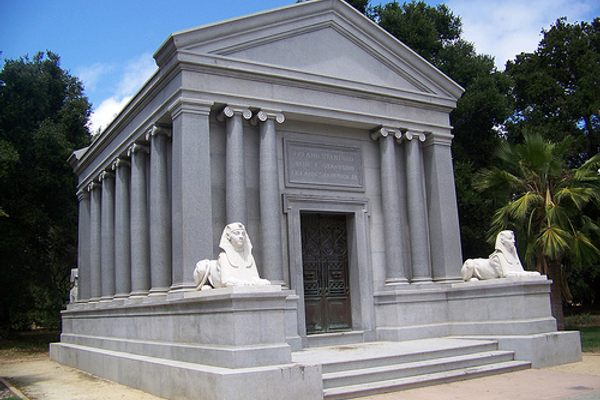 Front of the tomb