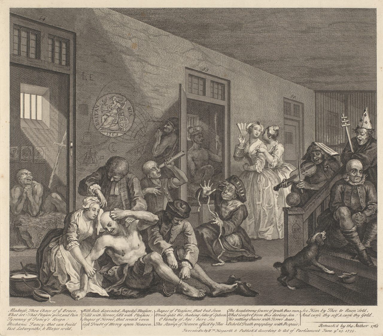 Bethlem Royal Hospital, also known as “Bedlam,” charged visitors a penny to explore the wards.
