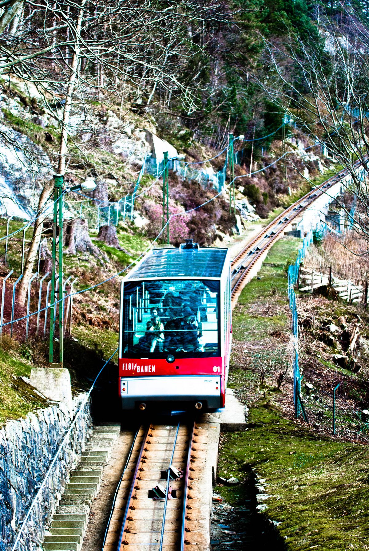 Fløibanen Funicular – Bergen, Norway - Atlas Obscura